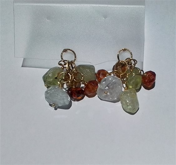 Earrings Soprana Gioielleria Woman in Gold OG CIUFFI PIETRE NAT - OG CIUFFI PIETRE NAT